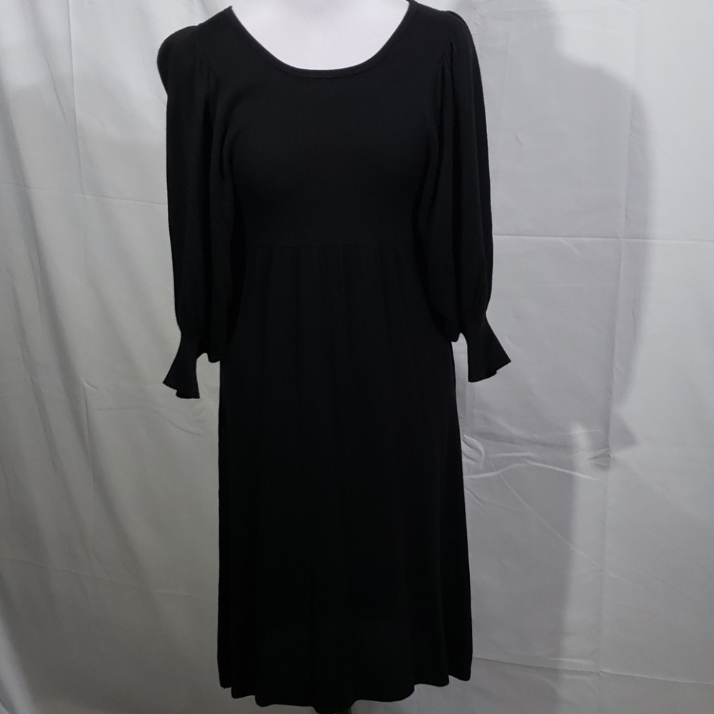NWT Max Studio Black Knit Midi Dress Size Medium